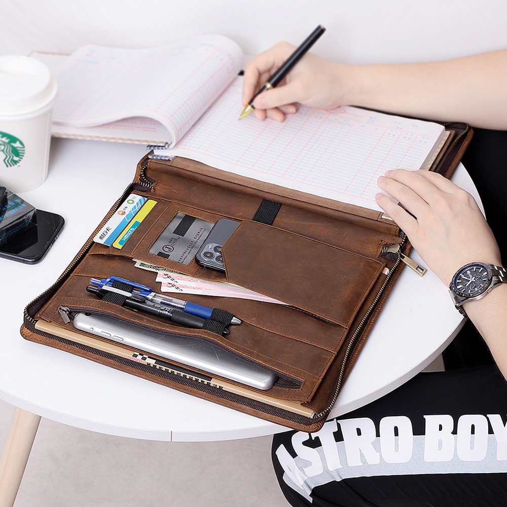 Work Folio for Men and Women G - Leather Work Folio 评论和价格