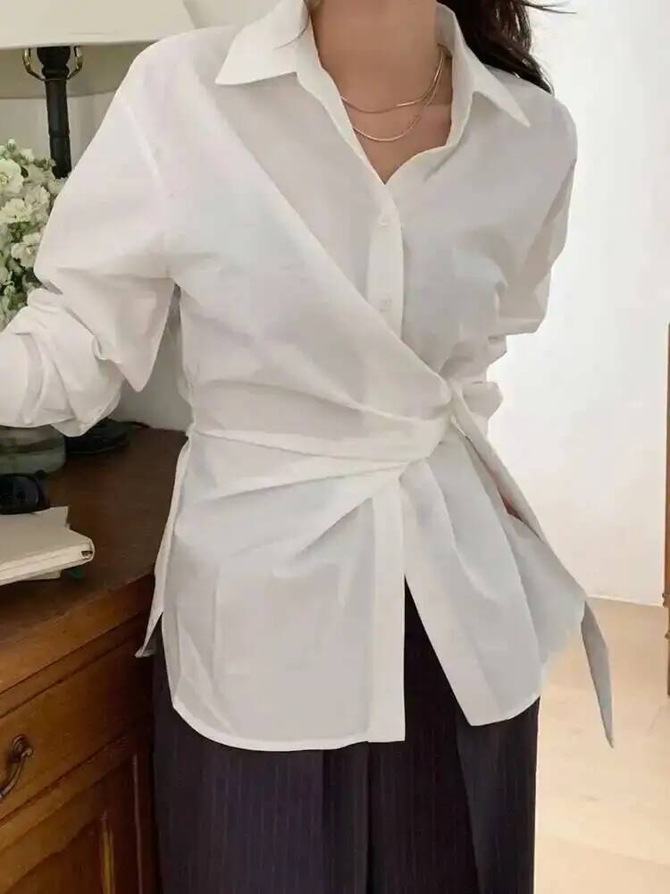Style Temperament French Shirt - Leatherwork In French 评论和价格