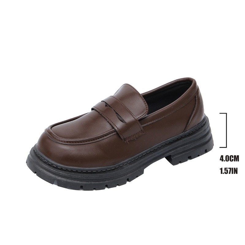 Women's Brown Leather Loafers  - Leather Work Flats Women 评论和价格