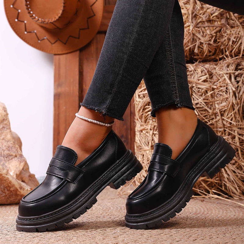 Women's Brown Leather Loafers  - Leather Work Flats Women 评论和价格