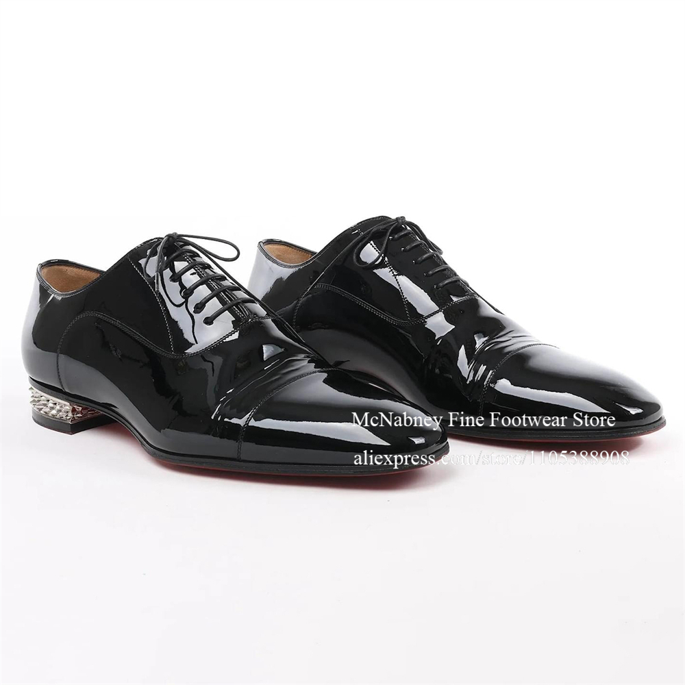 Patent Leather Oxford Shoes Bl - Leather Work Hat 评论和价格