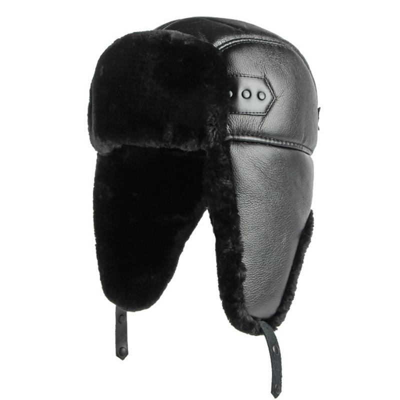 HT4002 New PU Leather Russian  - Leather Work Hat 评论和价格