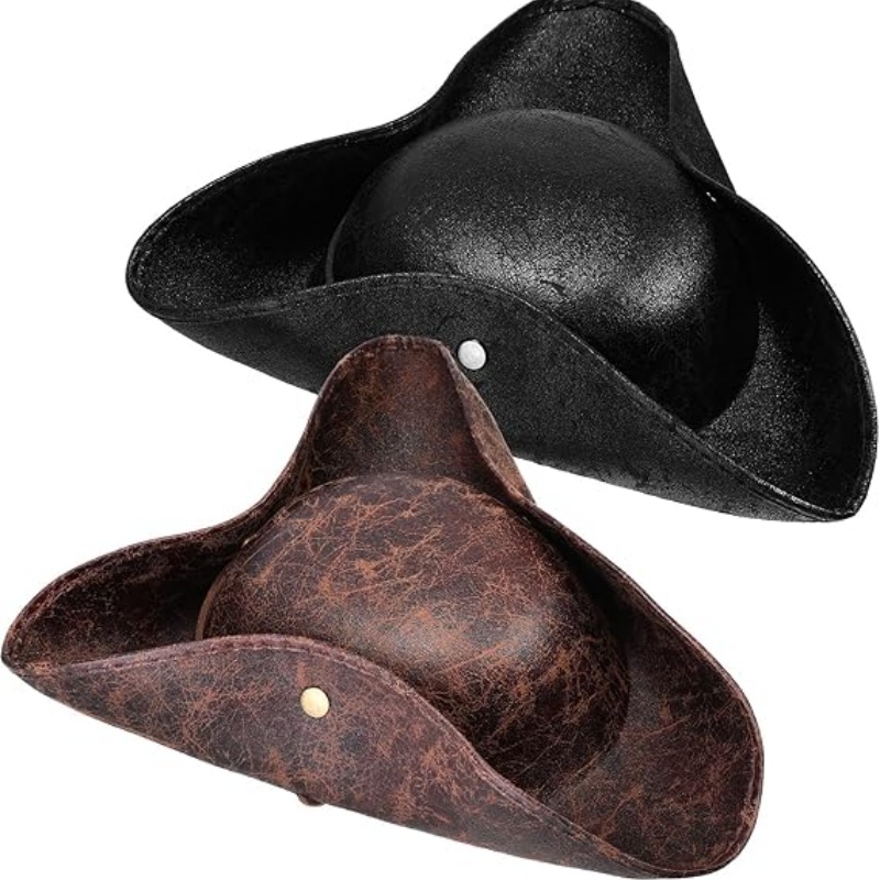 Faux Leather Pirate Hat Vintag - Leather Work Hat 评论和价格