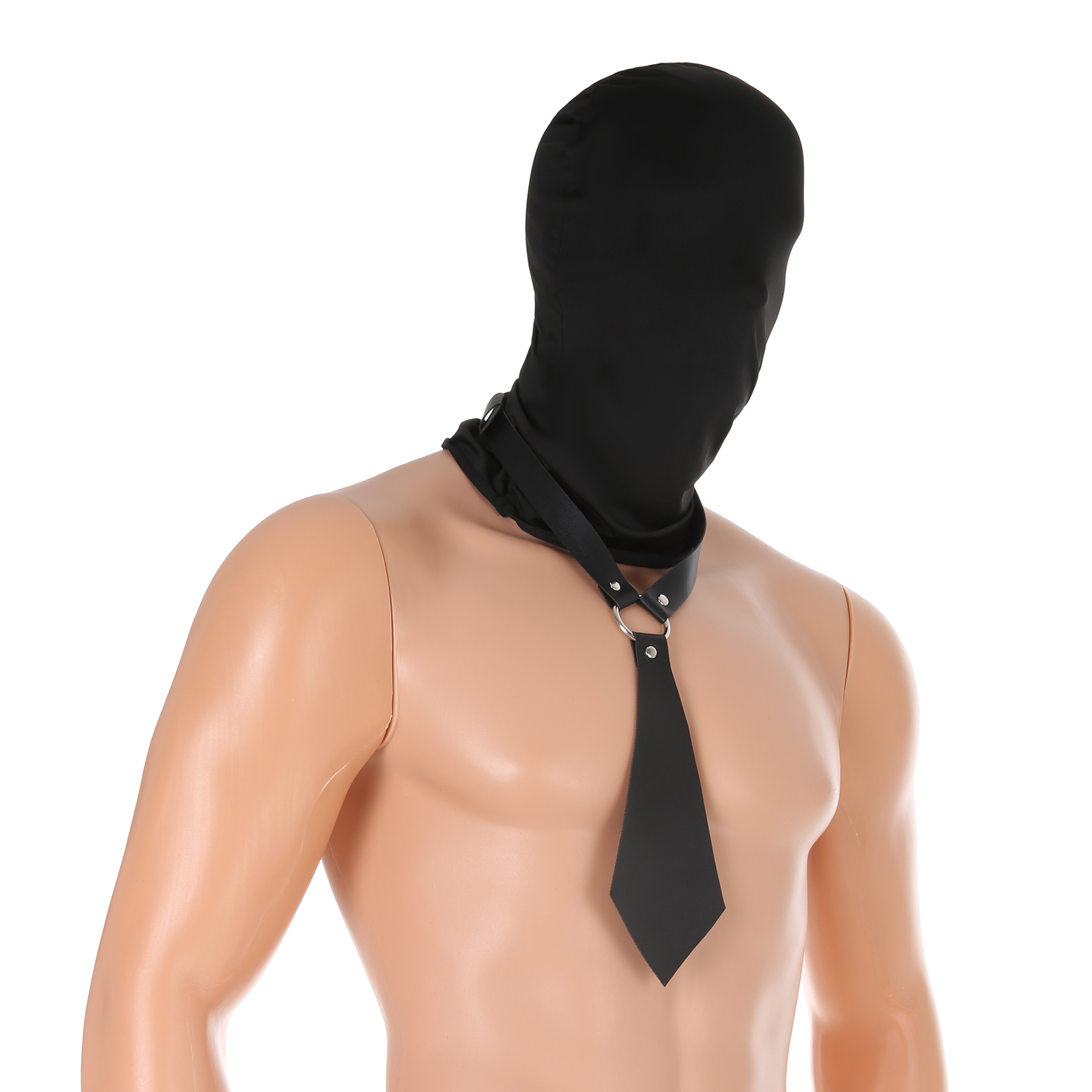 Men Faux Leather Tie Collar Ch - Leather Work Hat 评论和价格