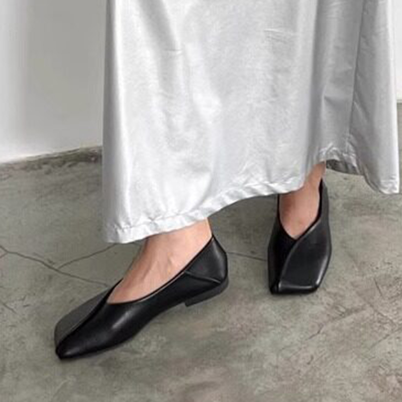 Women New Loafers Shoes Flats  - Leather Work Flats Women 评论和价格