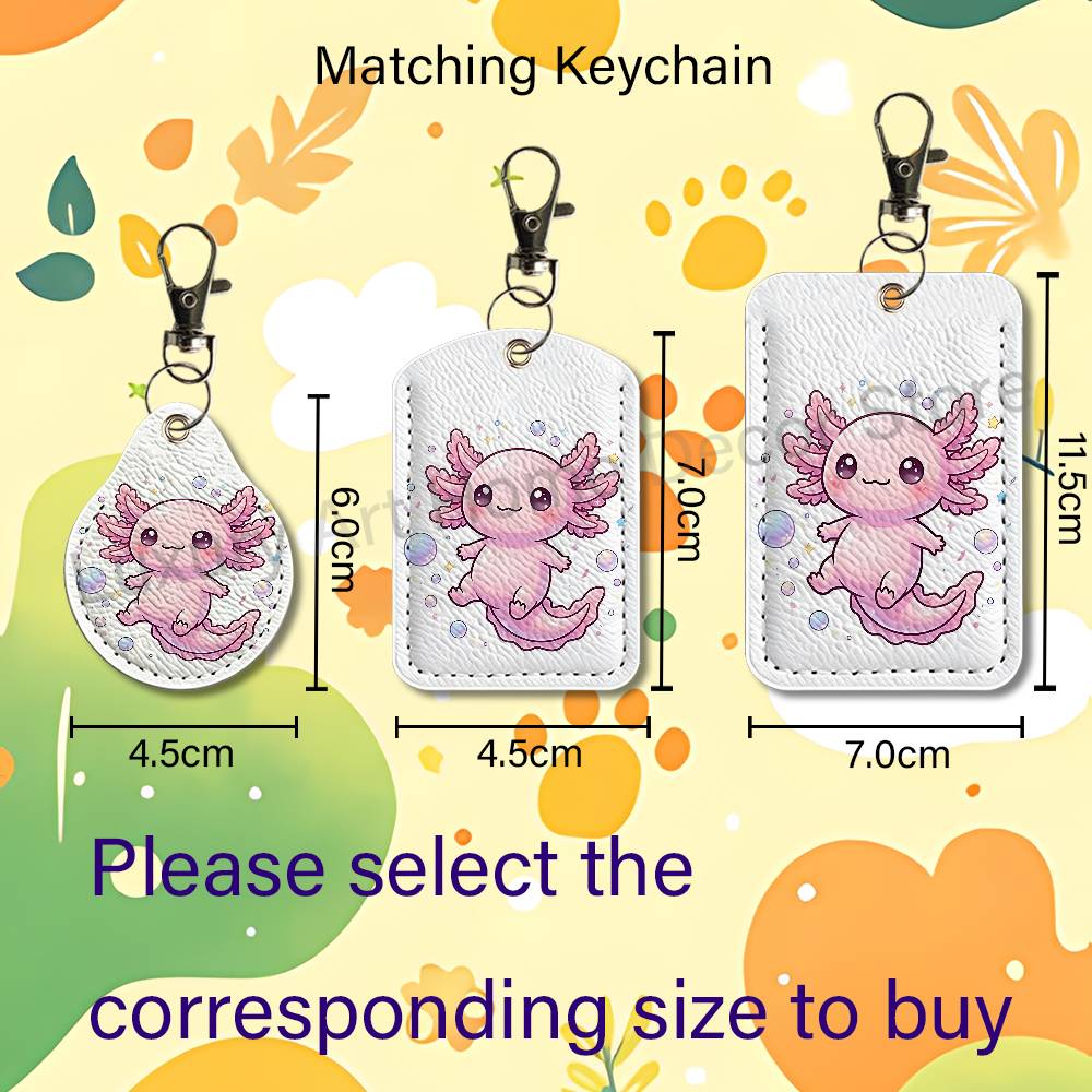 Cute pink A-Axolotl Cartoon Ho - Leather Work Leather 评论和价格