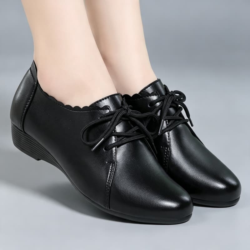 Plus Size 35-43 All Match Comf - Leather Work Flats Women 评论和价格