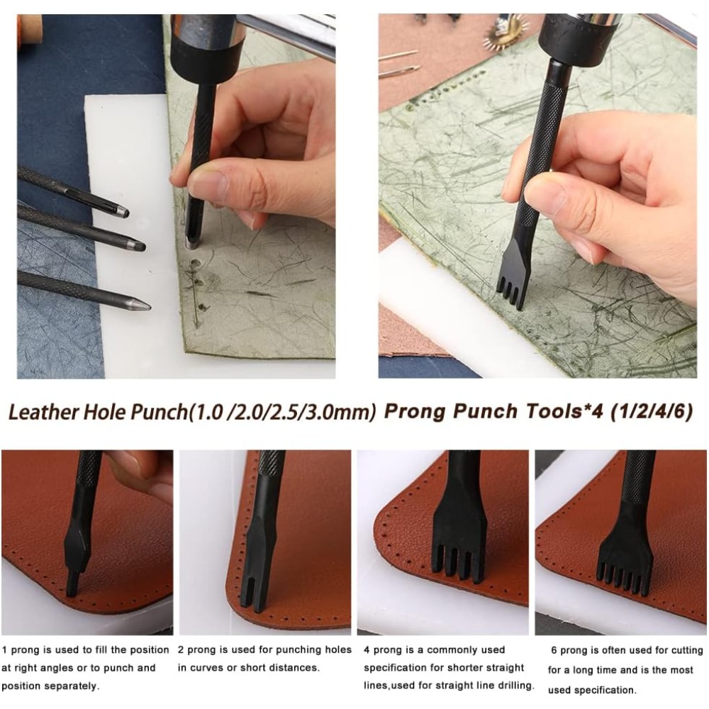 Leather Working Tools Practica - Leatherwork Or Leathercraft 评论和价格