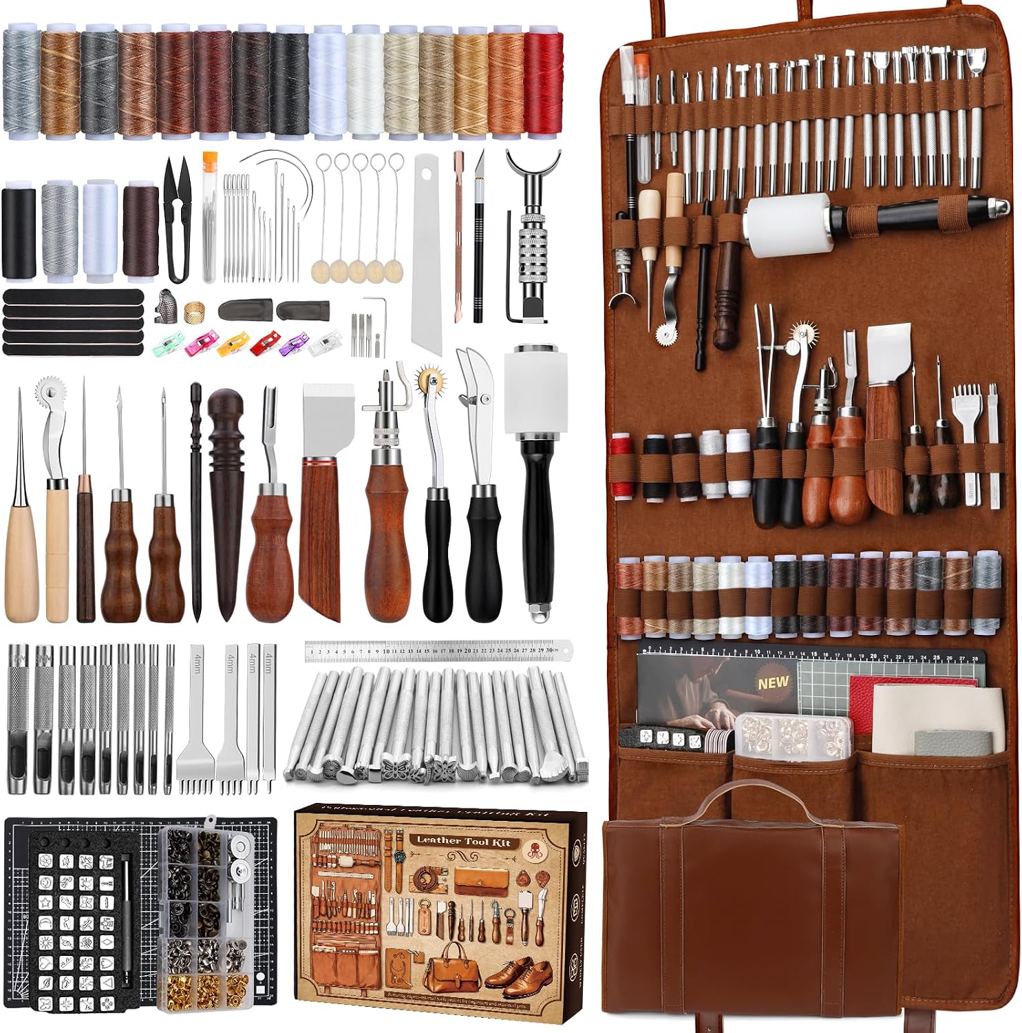 Leather Working Kit, Leather W - Leather Work Leather 评论和价格