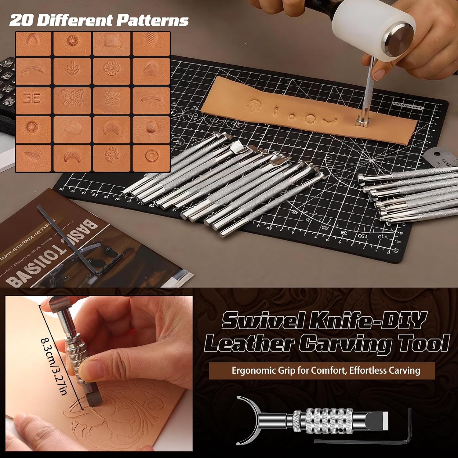 Leather Working Kit, Leather W - Leather Work Leather 评论和价格