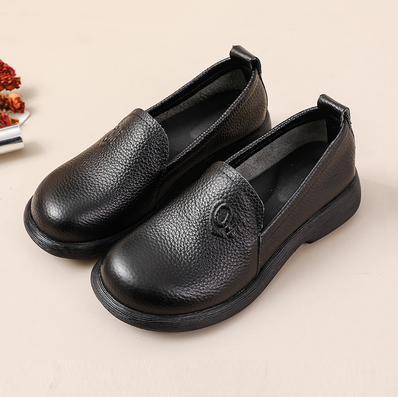 2025 Genuine Leather Loafers W - Leather Work Flats Women 评论和价格